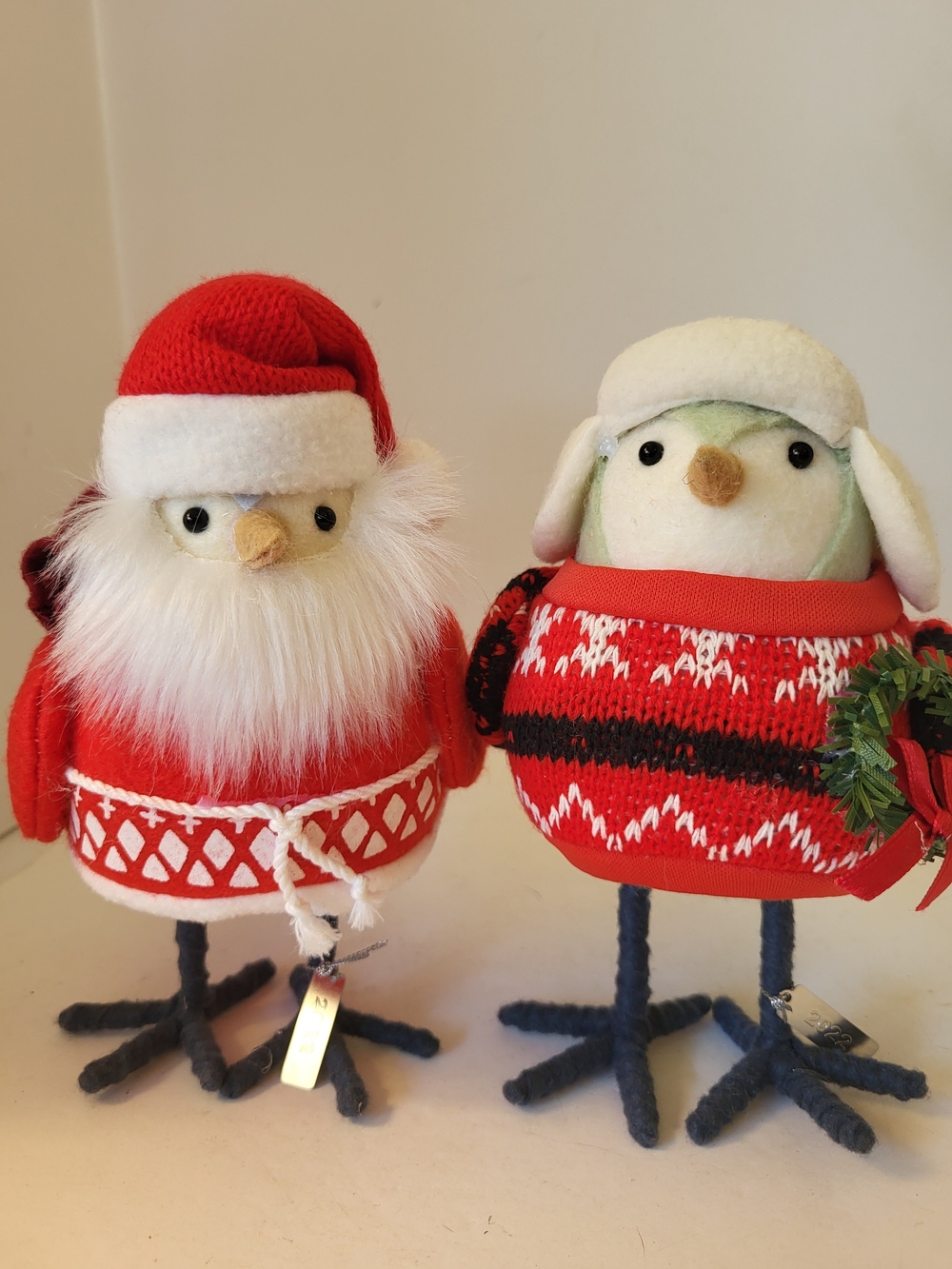 Koselig/Fika Target Feathered Friends Christmas Birds Set/2 7"